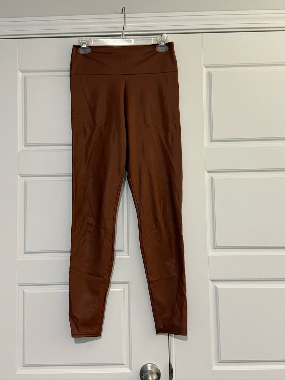 High-Waist Brown Leggings